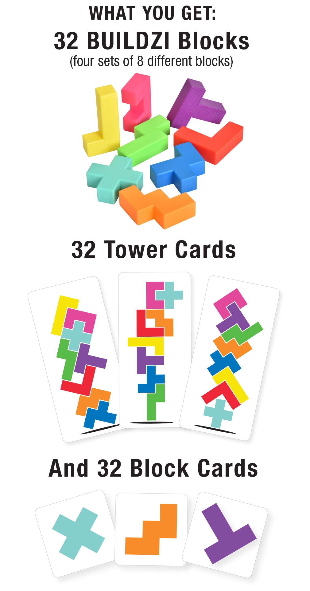 BUILDZI by TENZI - The Fast Stacking Building Block Game for The Whole Family - Kitty Hawk Kites Online Store