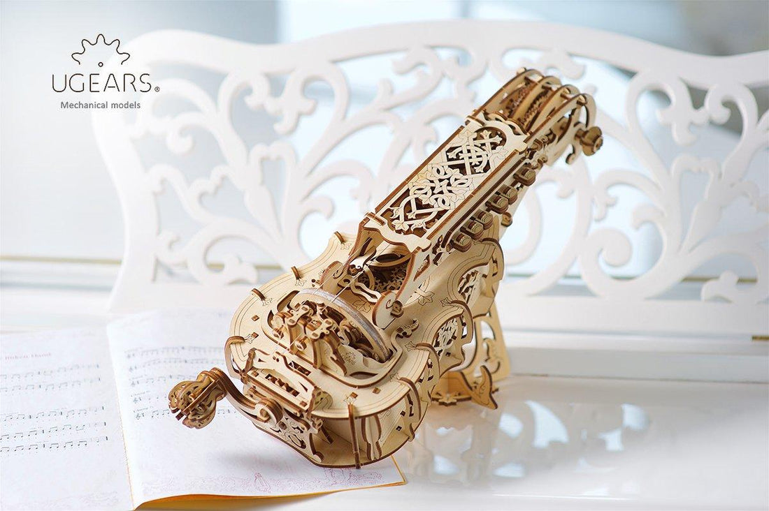 UGears 3D Mechanical Hurdy-Gurdy Musical Instrument Kit - Kitty Hawk Kites Online Store