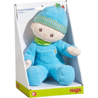 HABA Snug-up Doll Luis 8" First Boy Baby Doll - Machine Washable for Ages Birth and Up - Kitty Hawk Kites Online Store