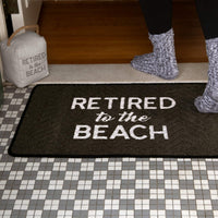 Retired To The Beach Decorative Doormat - Kitty Hawk Kites Online Store