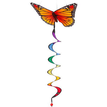Hanging Butterfly Wind Twister - Monarch