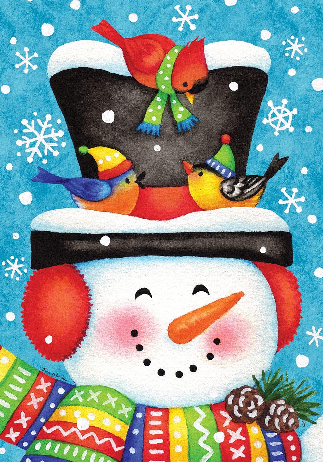 Jolly Snowman Garden Flag - Kitty Hawk Kites Online Store