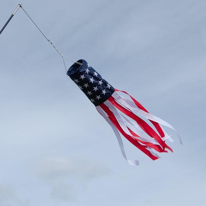 Stars & Stripes Embroidered 40 Inch Windsock - Kitty Hawk Kites Online Store