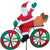 Santa On Bike Wind Spinner - Kitty Hawk Kites Online Store