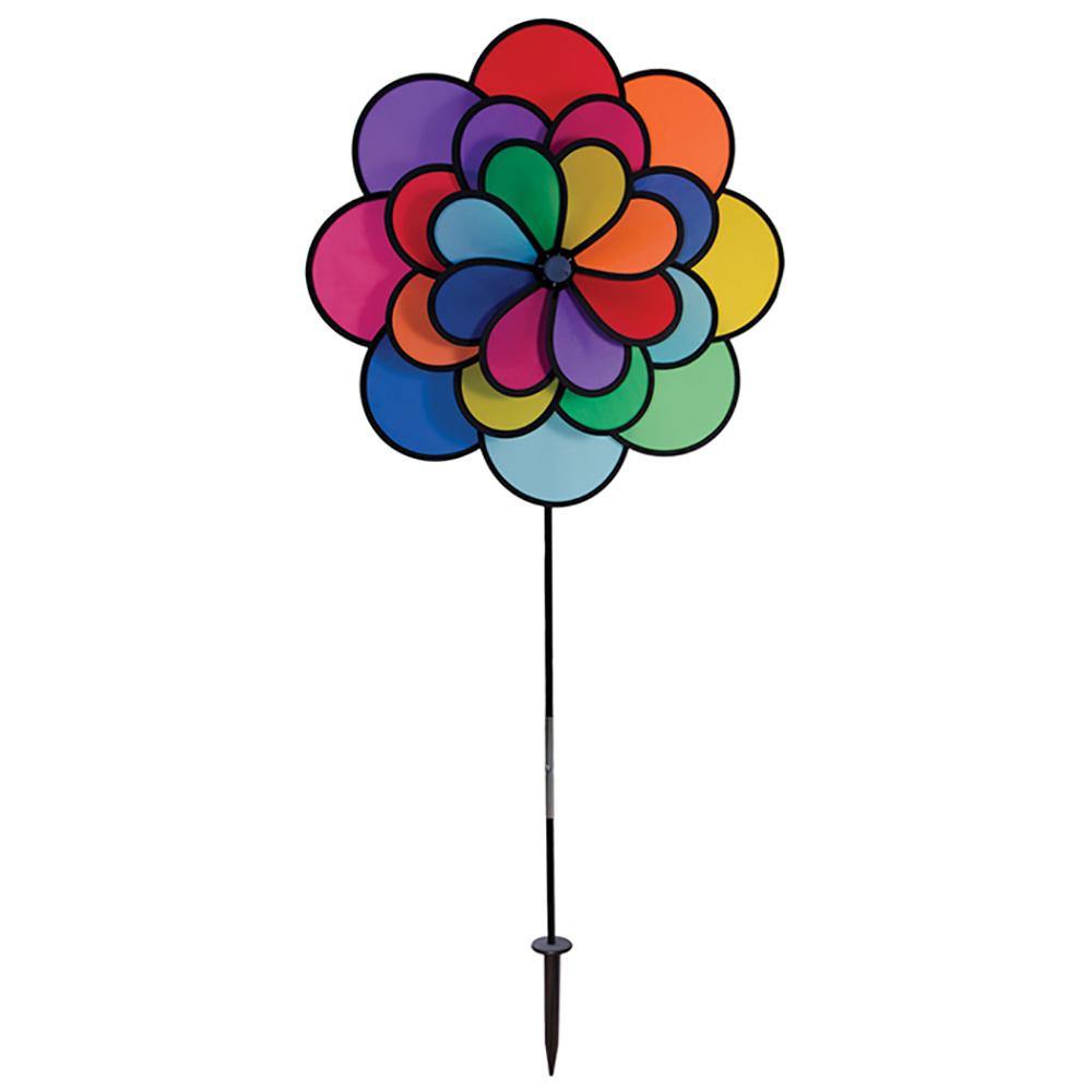Triple Wheel 24 Petal Flower Wind Spinner - Kitty Hawk Kites Online Store