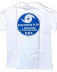 OBX Hurricane Evacuation Plan Adult Short Sleeve T - Kitty Hawk Kites Online Store