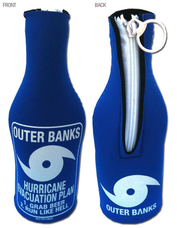OBX Hurricane Evacuation Plan Bottle Huggie - Kitty Hawk Kites Online Store