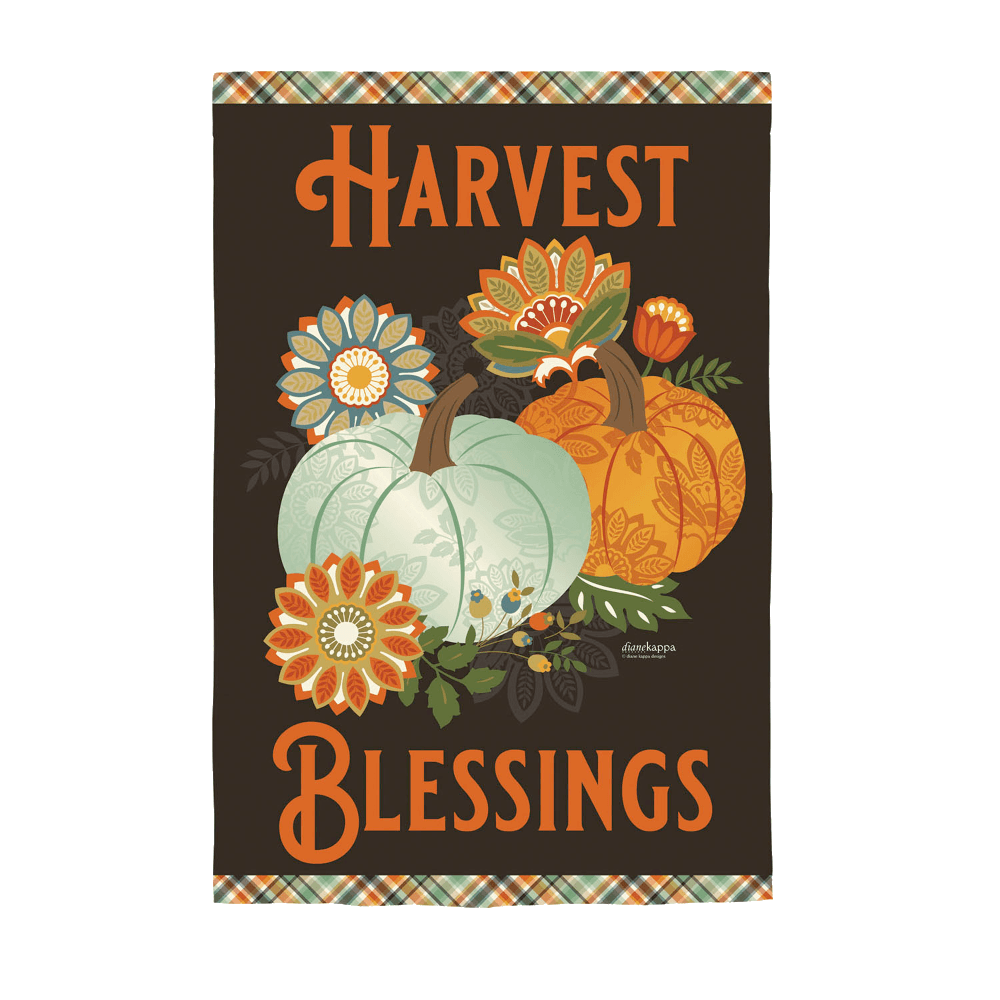 Harvest Blessings Garden Textured Suede Flag - Kitty Hawk Kites Online Store