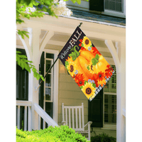 Welcome Fall House Textured Suede Flag - Kitty Hawk Kites Online Store