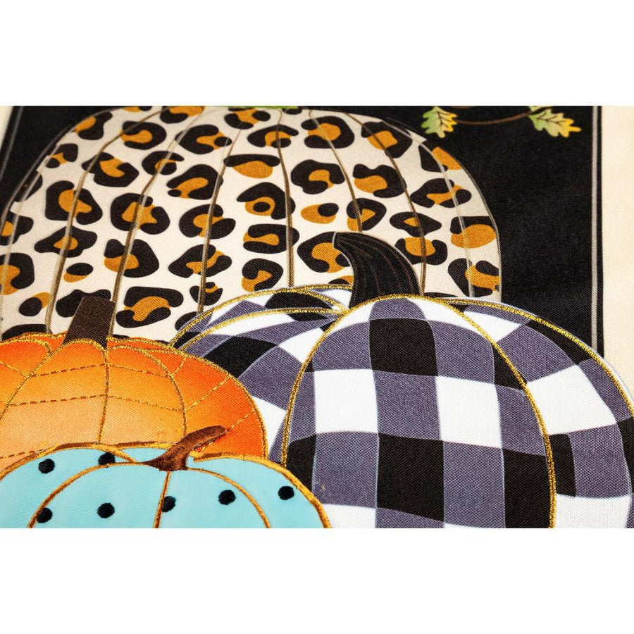 Mixed Print Pumpkins House Linen Flag - Kitty Hawk Kites Online Store