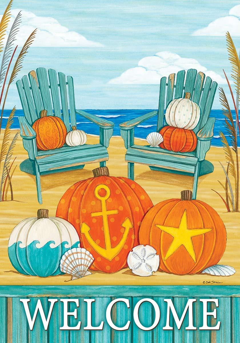 Beach Pumpkins Welcome Garden Flag - Kitty Hawk Kites Online Store
