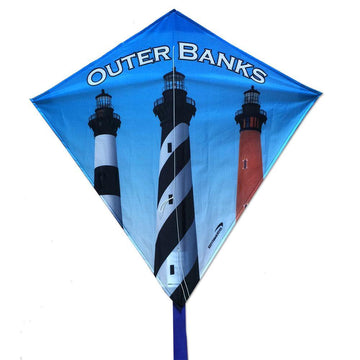 Outer Banks Lighthouses Souvenir Diamond Kite - Kitty Hawk Kites Online Store