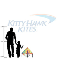 24 Inch Tie Dye Fringe Delta Kite - Kitty Hawk Kites Online Store