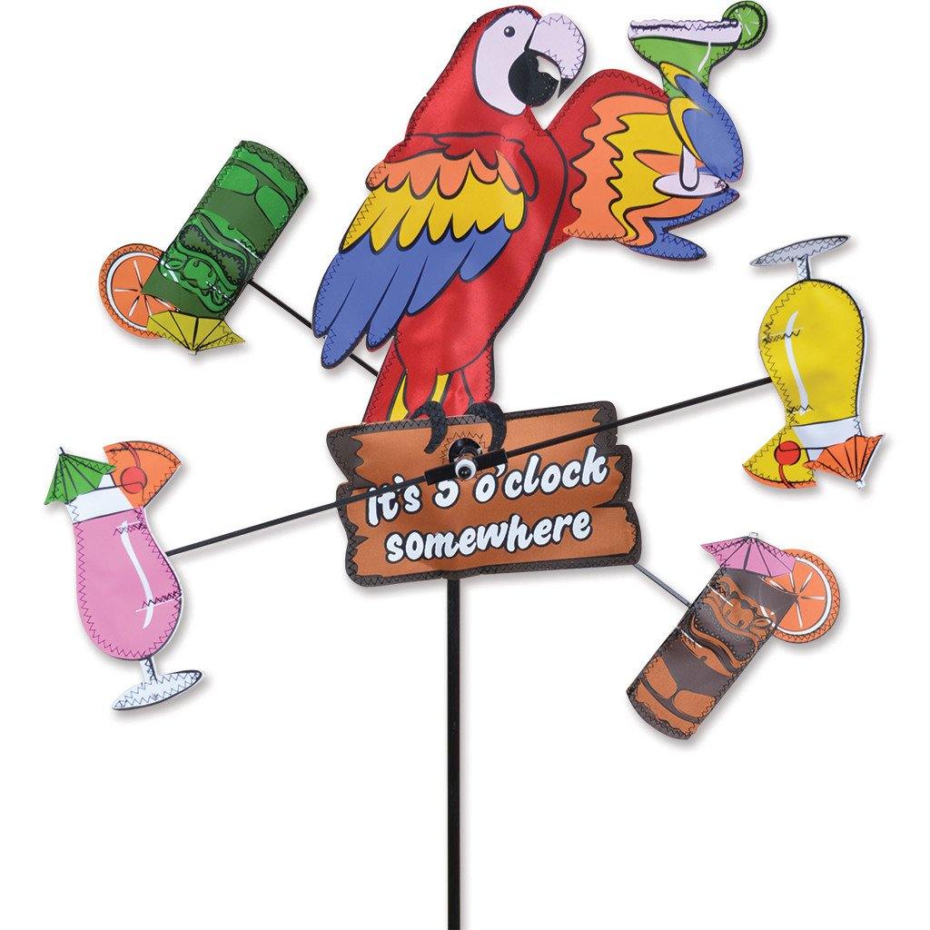 Island Parrot 5 O&#39;Clock Somewhere Whirligig - Kitty Hawk Kites Online Store