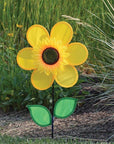 12 Inch Sunflower Wind Spinner With Leaves - Kitty Hawk Kites Online Store