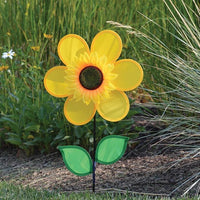 12 Inch Sunflower Wind Spinner With Leaves - Kitty Hawk Kites Online Store