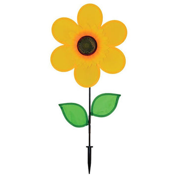 12 Inch Sunflower Wind Spinner With Leaves - Kitty Hawk Kites Online Store