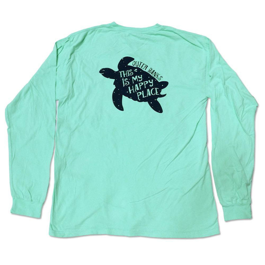 This Is My Happy Place OBX Turtle Long Sleeve Tee – Kitty Hawk Kites ...