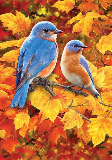 Fall Bluebirds Garden Flag - Kitty Hawk Kites Online Store