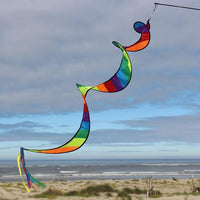 48 Inch Rainbow Stripe Twister Tail w/ Streamers - Kitty Hawk Kites Online Store