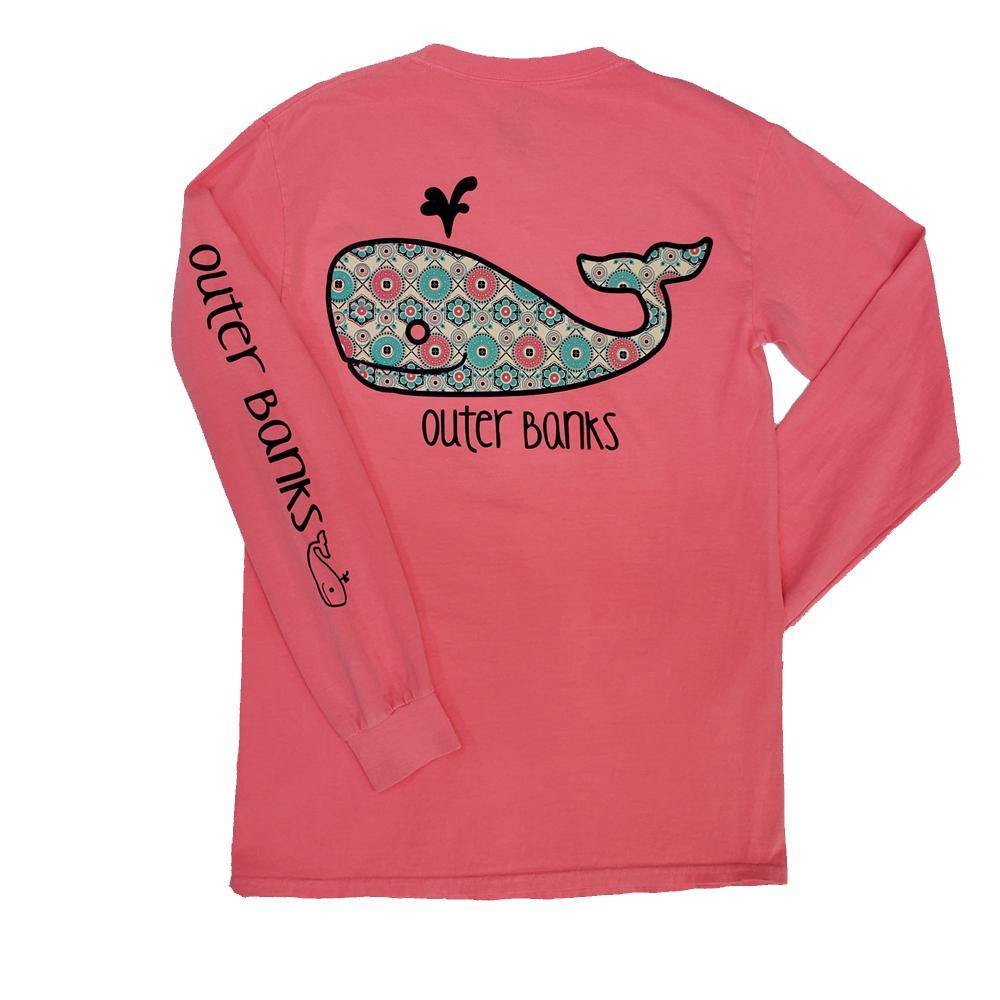 Outer Banks Wish List Whale Long Sleeve T-Shirt - Kitty Hawk Kites Online Store