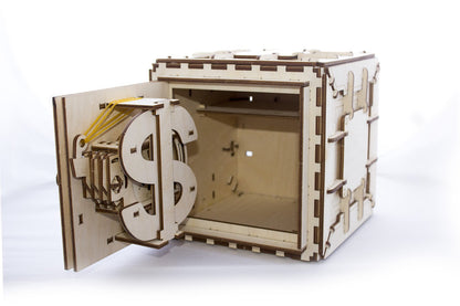 UGEARS Model Safe Kit | 3D Wooden Puzzle | DIY Mechanical Safe