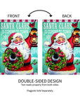 Santa Claus Is Coming Suede Garden Flag - Kitty Hawk Kites Online Store