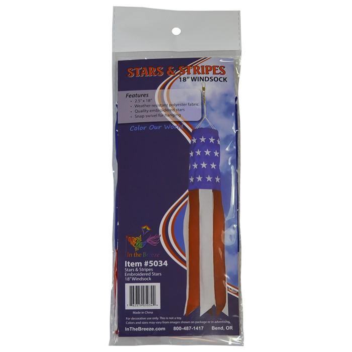 Stars & Stripes 18 Inch Windsock - Kitty Hawk Kites Online Store