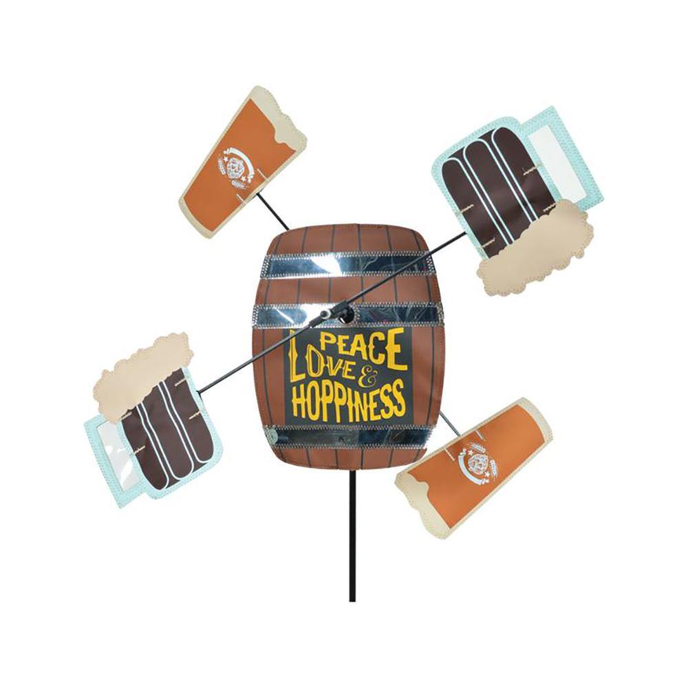 Peace, Love and Hopiness Beer Keg Whirligig - Kitty Hawk Kites Online Store