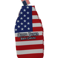 Outer Banks USA Flag Party Popper Koozie