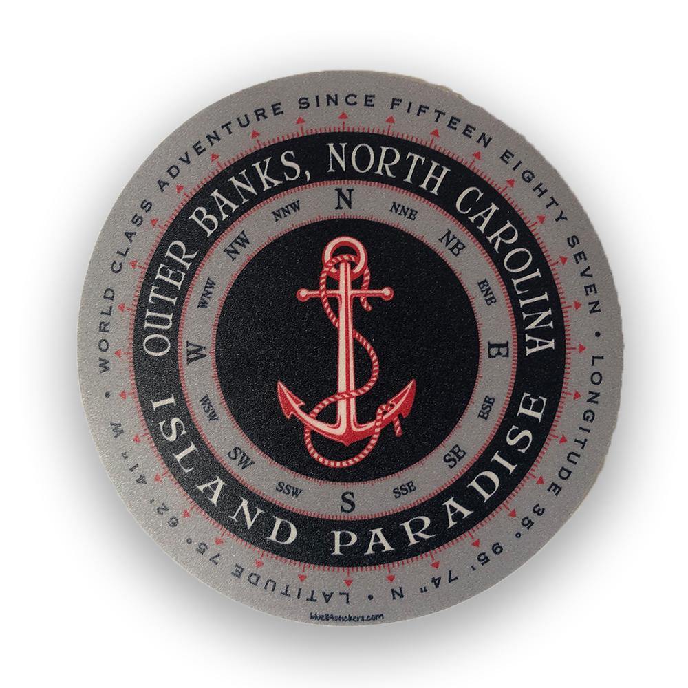 Island Paradise Anchor Sticker - Kitty Hawk Kites Online Store