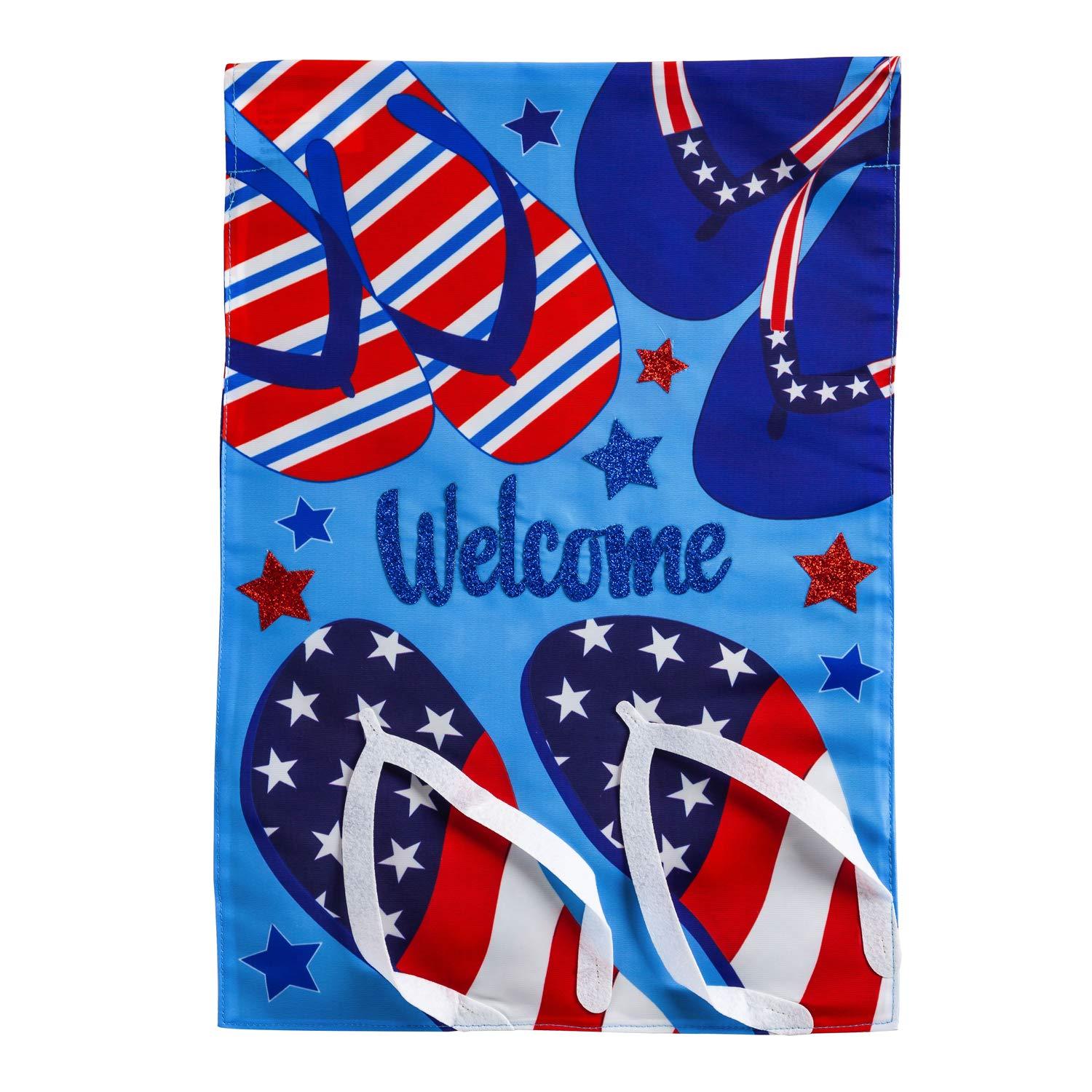 Patriotic Flip Flops Garden Flag - Kitty Hawk Kites Online Store