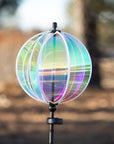 Iridescent 11" Gazing Ball Spinner with Solar Light - Kitty Hawk Kites Online Store