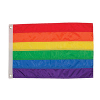 Rainbow Stripe Grommet Applique Flag - Kitty Hawk Kites Online Store