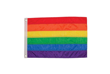 Rainbow Stripe Grommet Applique Flag - Kitty Hawk Kites Online Store