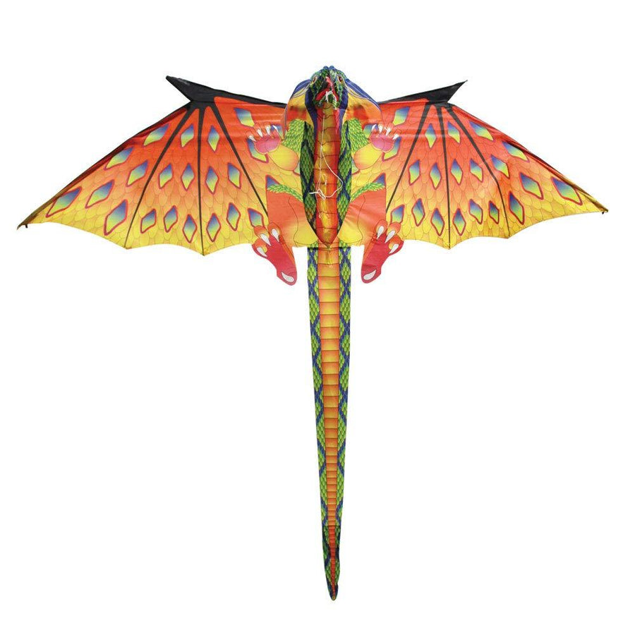 Brainstorm 76in 3D Dragon Yellow & Orange - Kitty Hawk Kites Online Store