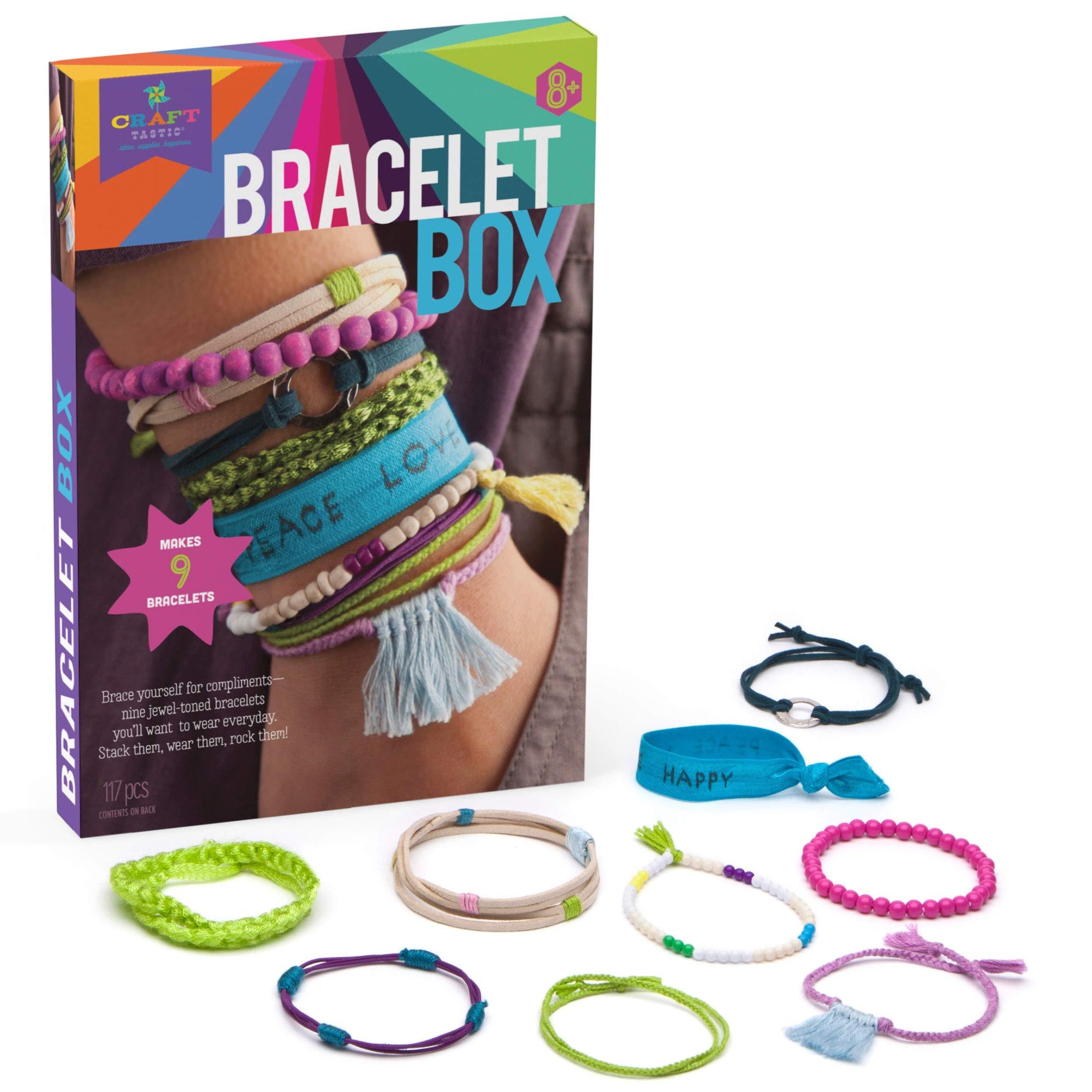 Craft-Tastic Bracelet Baking Craft Kit - Jewel Tones - Kitty Hawk Kites Online Store