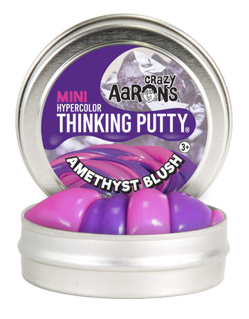 Crazy Aaron's Thinking Putty 2" Mini Tin - Amethyst Blush, .47 oz