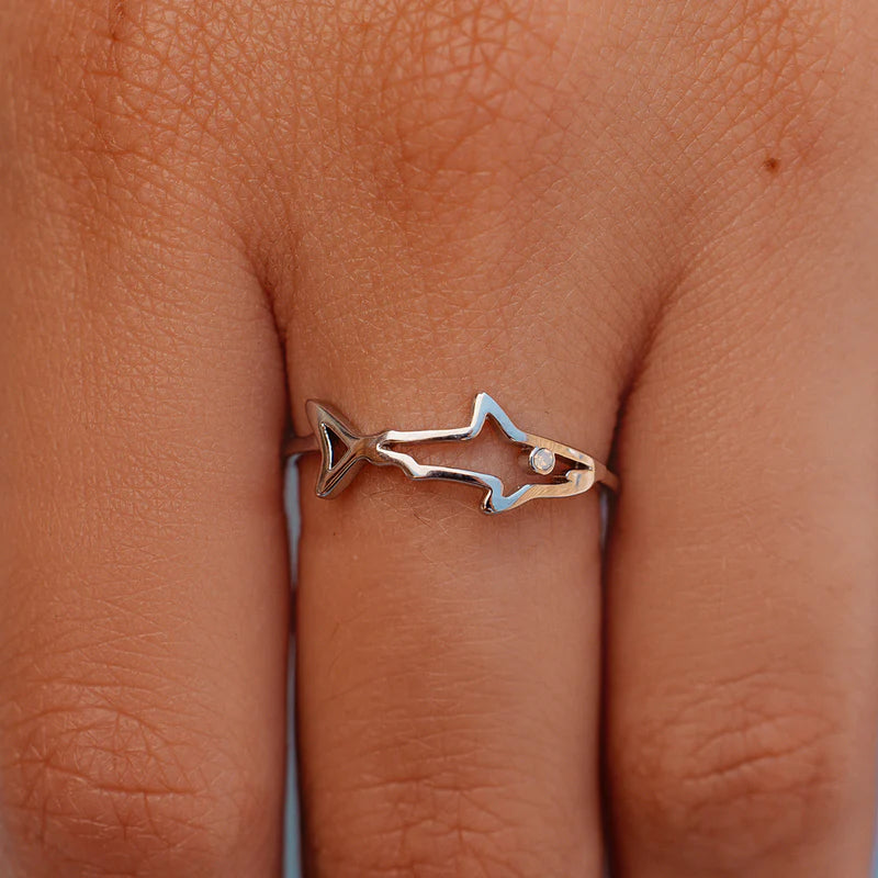 Shark Silhouette Ring - Kitty Hawk Kites Online Store