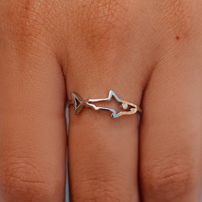 Shark Silhouette Ring - Kitty Hawk Kites Online Store