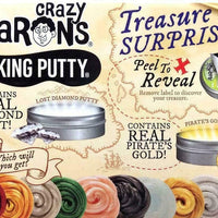 Crazy Aaron's Putty Mini Tins Treasure Surprise Peel to Reveal (Collect All 12 Colors) Gift Set Party Bundle - 4 Pack (.47oz Each) Items are Assorted and May Contain Duplicates