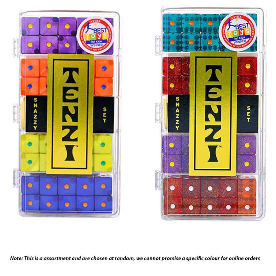 Tenzi Snazzy Set -  40 dice - Colors may vary - Kitty Hawk Kites Online Store