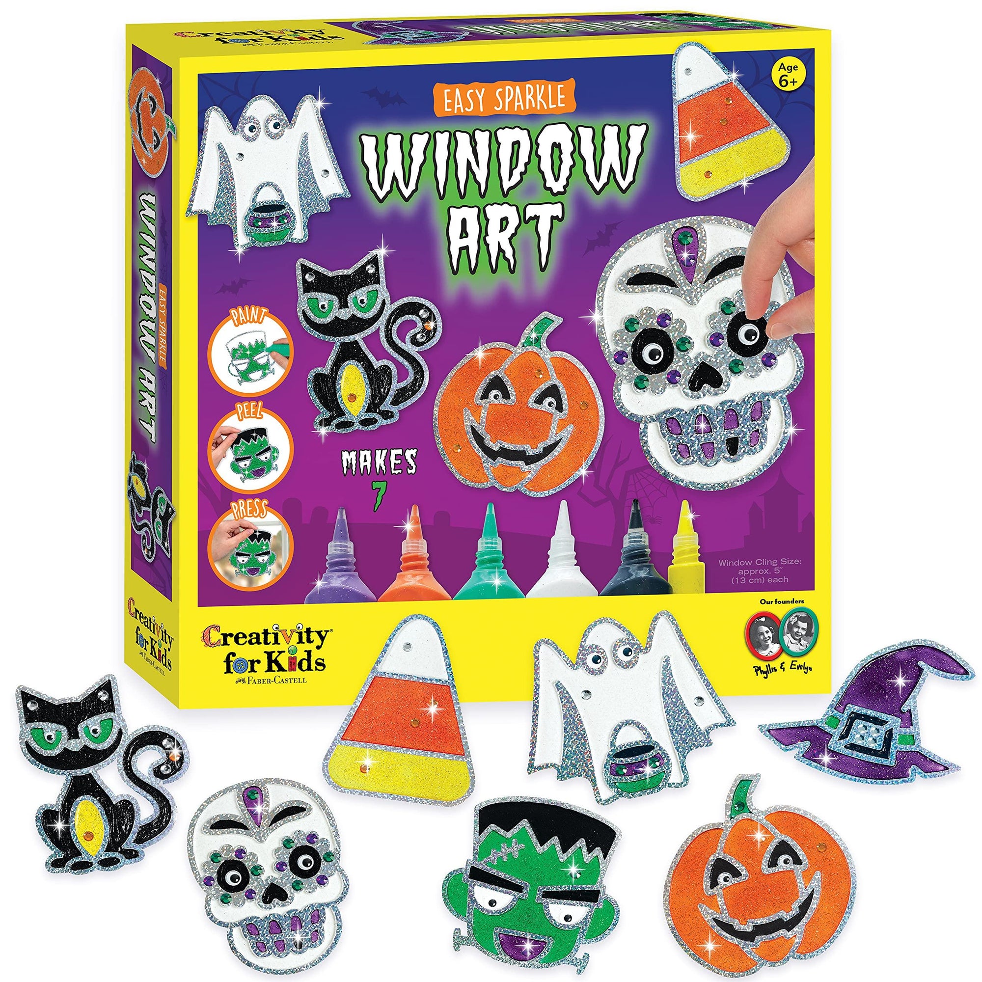 Creativity For Kids Halloween Easy Sparkle Window Art - Kitty Hawk Kites Online Store