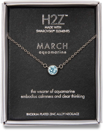 18in Aquamarine Birthstone Necklace - Kitty Hawk Kites Online Store