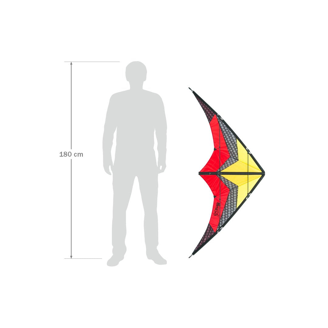 HQ Kites Limbo II Stunt Kite - Lava – Kitty Hawk Kites