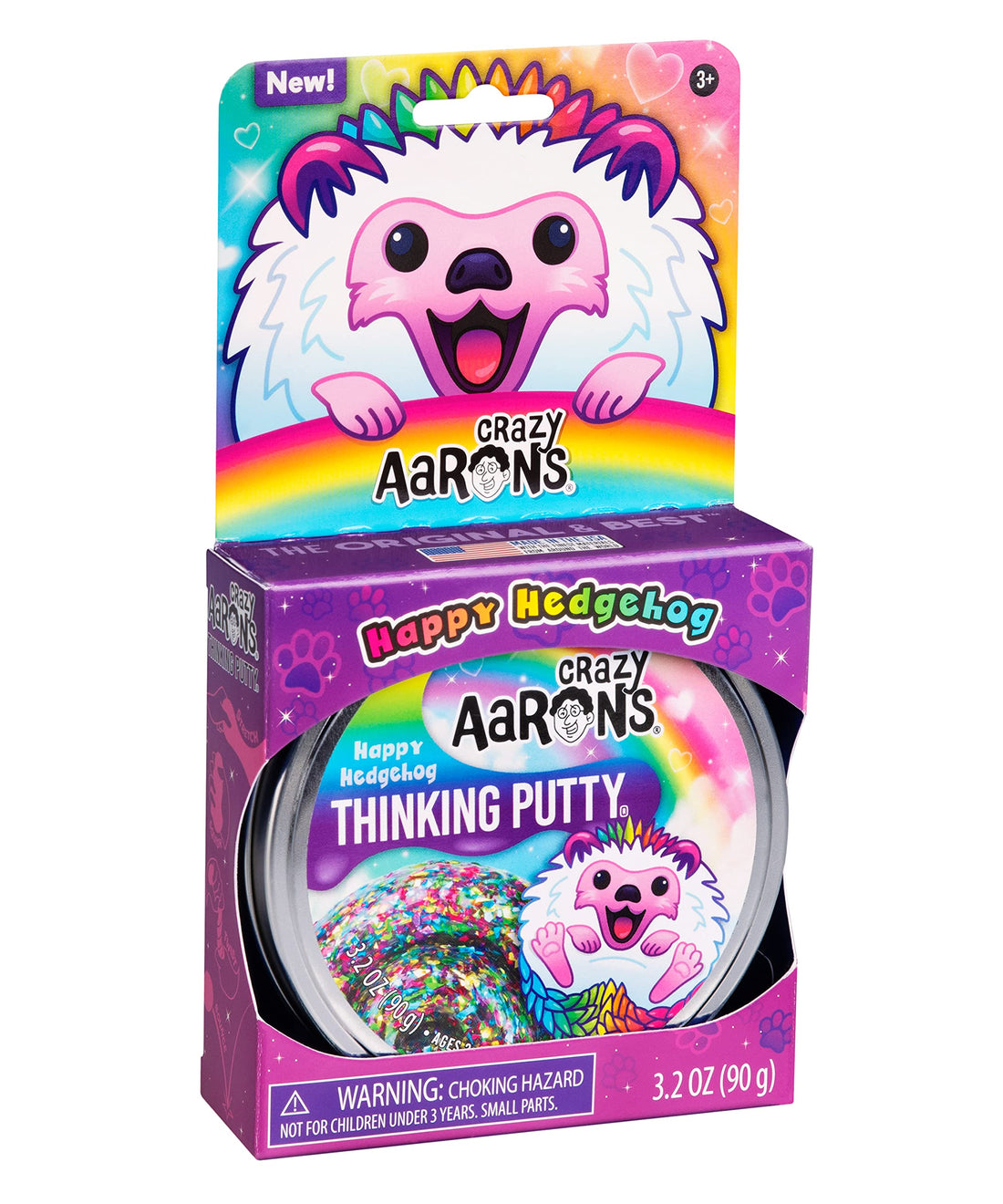 Crazy Aaron’s Putty Pets Happy Hedgehog Thinking Putty®