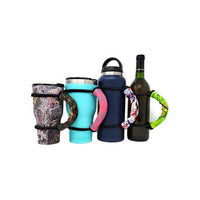 Muggiez Black & Purple Marble Universal Drink Handle - Kitty Hawk Kites Online Store