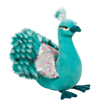 Payton Peacock Fur Fuzzle Plush - Kitty Hawk Kites Online Store