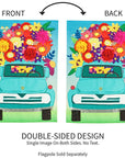 Mint Flower Truck Garden Flag - Kitty Hawk Kites Online Store