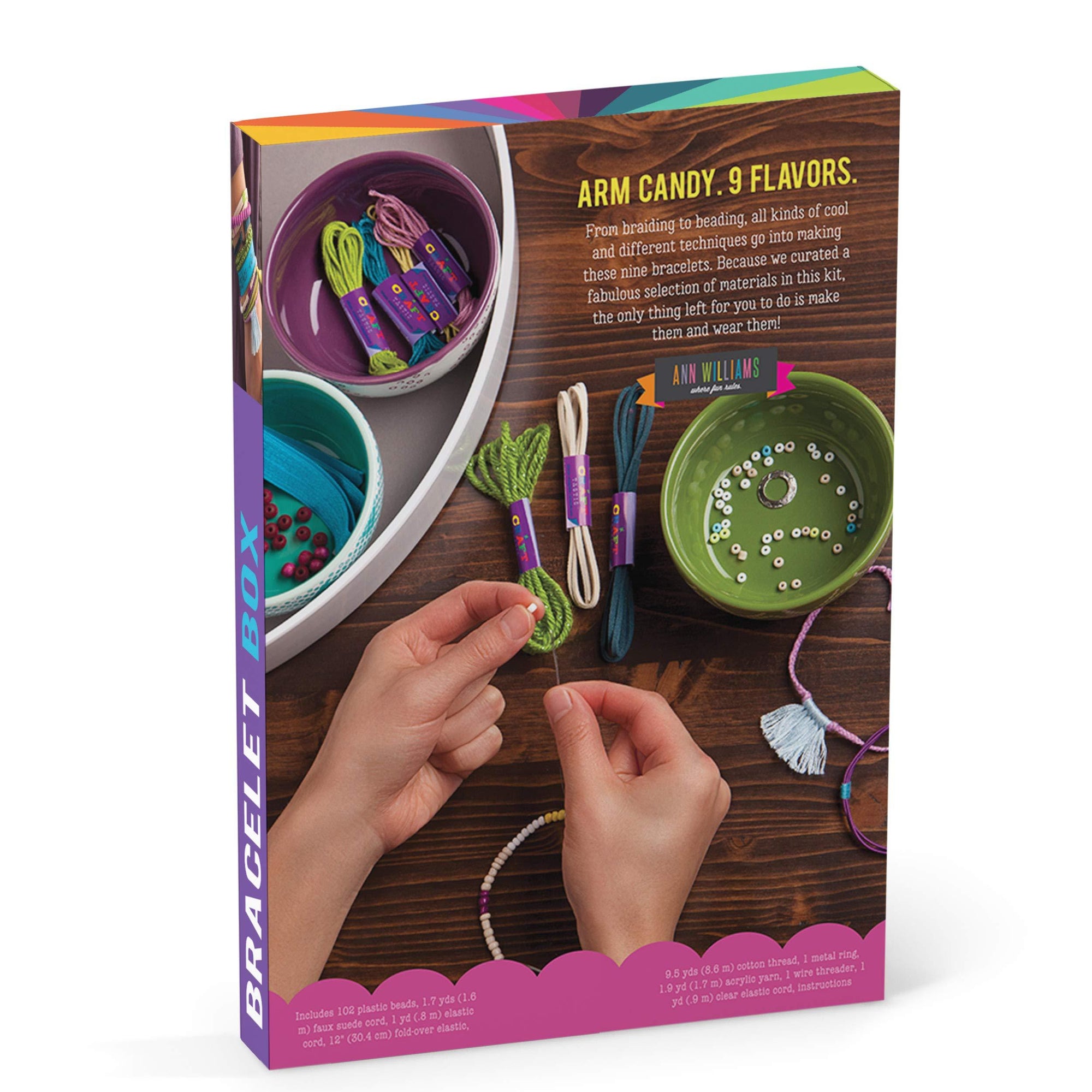 Craft-Tastic Bracelet Baking Craft Kit - Jewel Tones - Kitty Hawk Kites Online Store